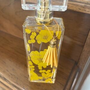 Nanette Lepore Yellow Floral Perfume Bottle 3.4 fl oz